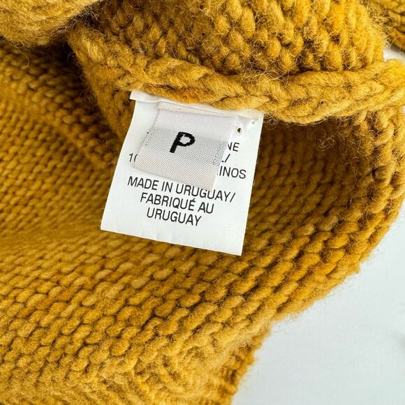 Ulla Johnson Turtleneck 100% Merino Wool Floral Embroidered Sweater Olive Small - Picture 7 of 11